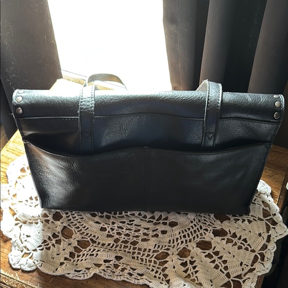 Patricia Nash Black Leather Studded Handbag - Picture 2 of 9
